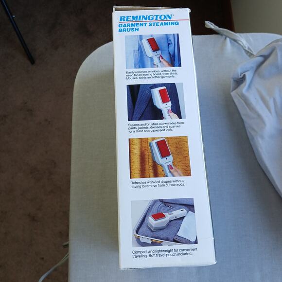 Remington Garment Steaming Brush handheld VTG wrinkle lint remover travel size - Picture 15 of 17